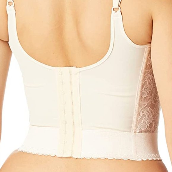 Carnival Full Figure Wide Strap Longline Bra Bustier Bullet Bra Style #730 NEW - Picture 6 of 9